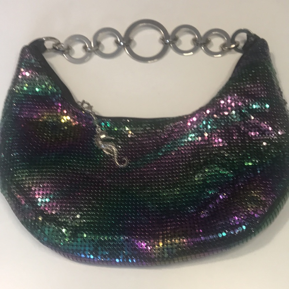 Chameleon Mermaid metal shoulder bag-unbranded